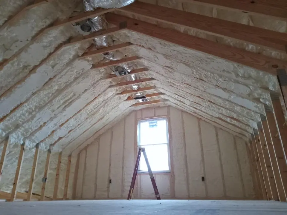 Spray foam roofing application for Crawl Space Insulation project in Greeneville